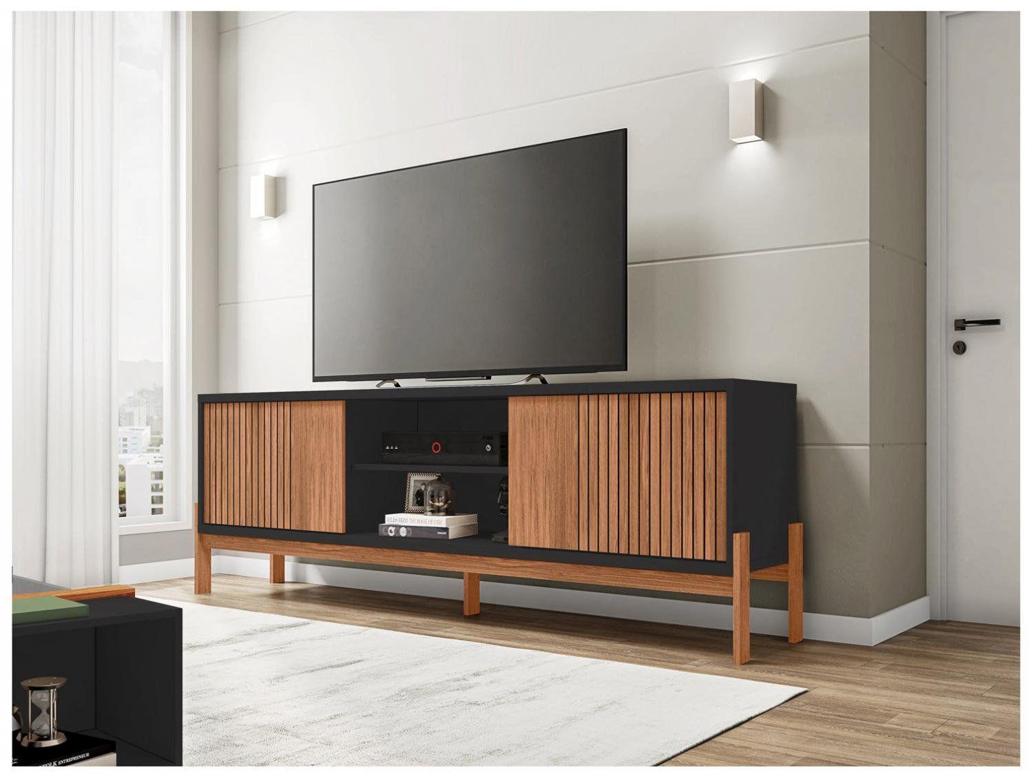 Rack para TV 72” 2 Portas Caemmun Tannen 1.8