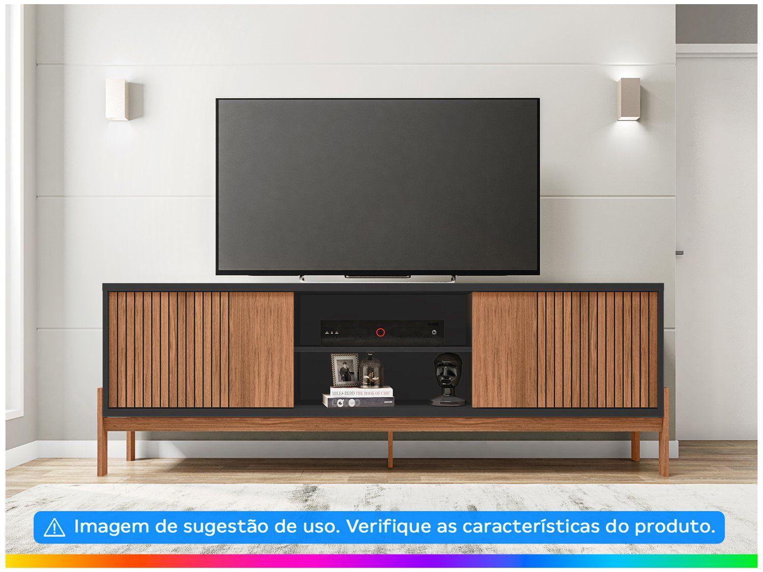Rack para TV 72” 2 Portas Caemmun Tannen 1.8