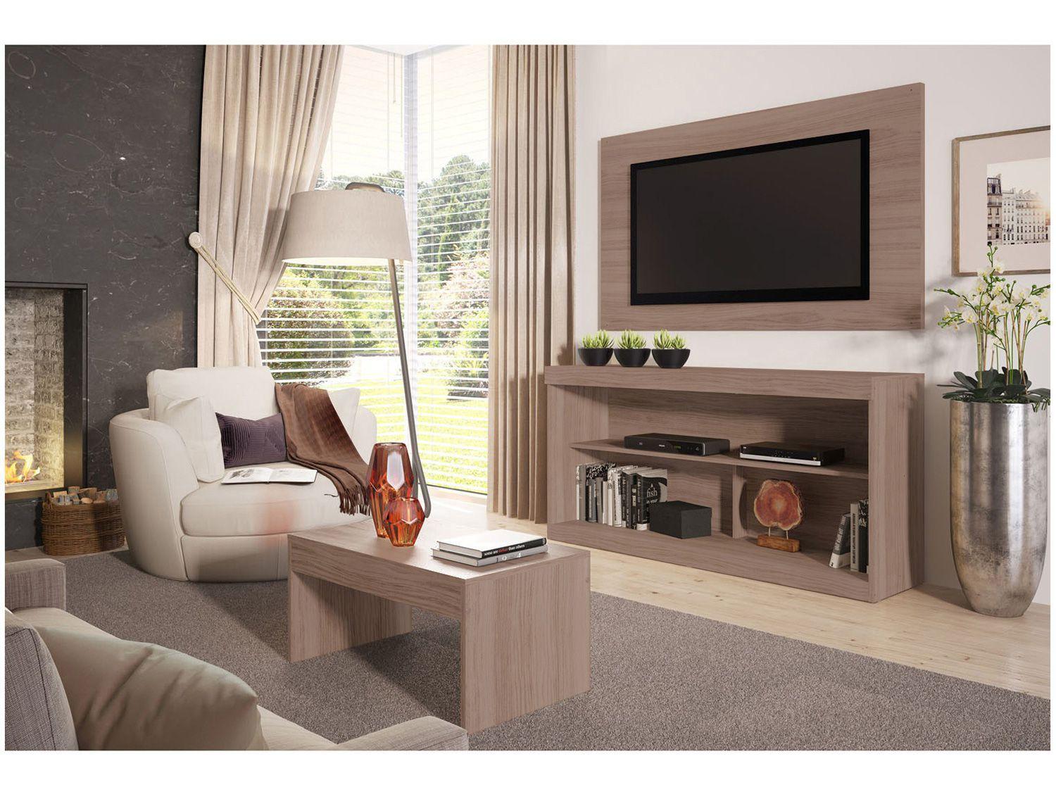 Imagem de Rack para TV até 47” com Mesa de Centro e Painel