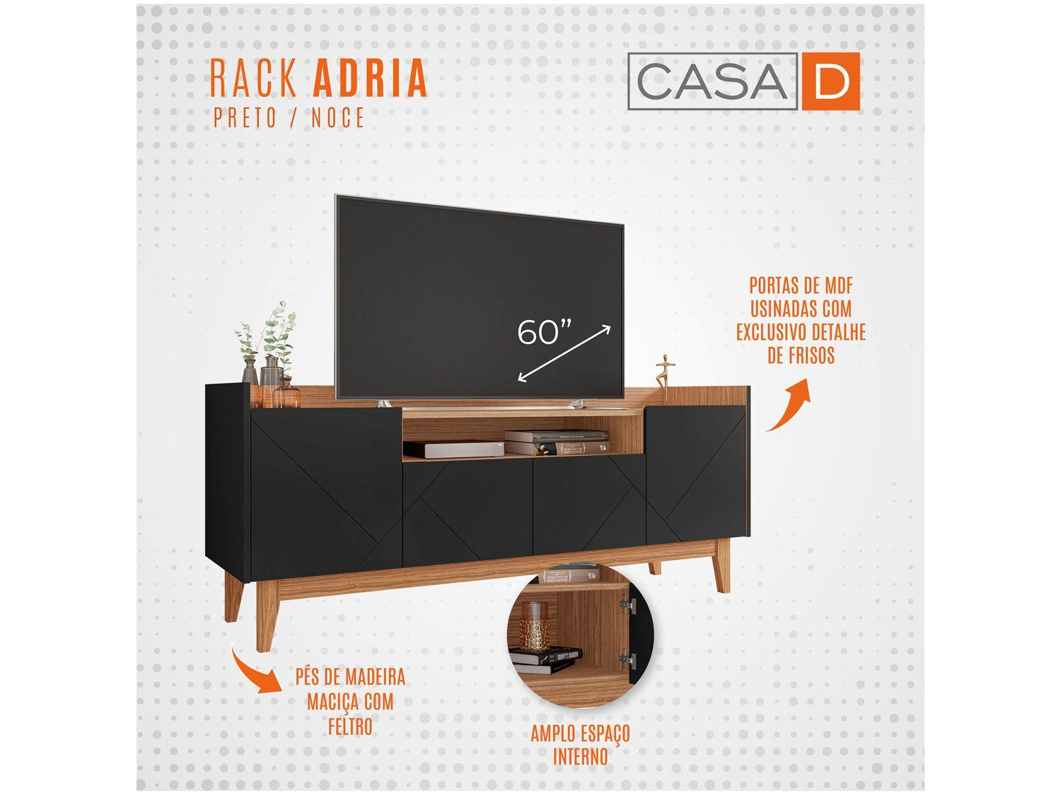 Rack para TV até 60" 4 Portas Casa D Adria