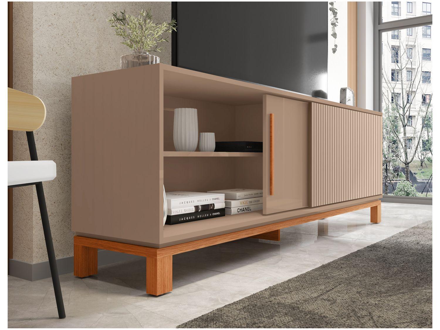 Mondrian Lp Storage Rack Rack para TV até 65” 2 Portas Caemmun Mondrian
