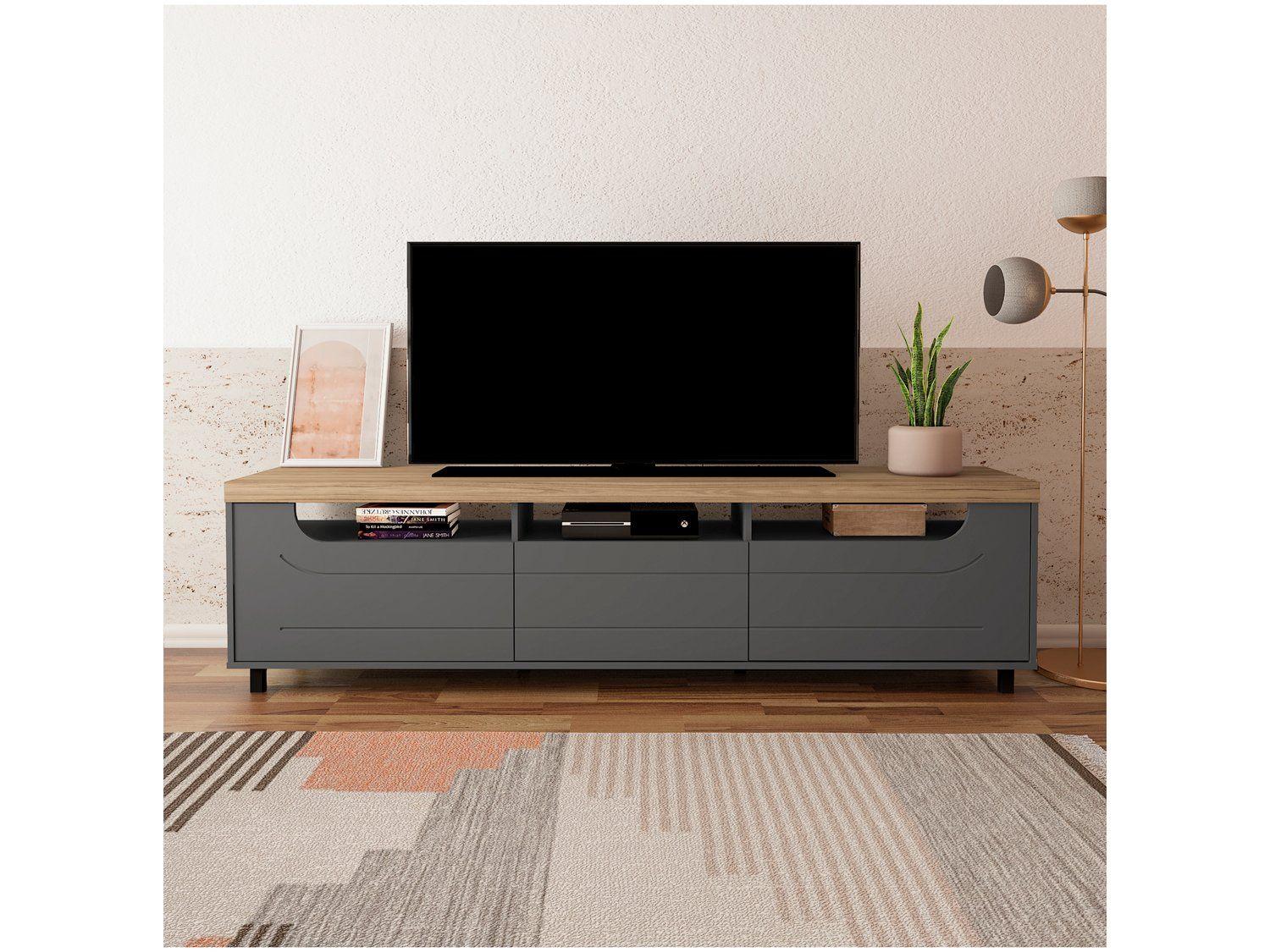 Rack para TV até 75" 1 Gaveta 2 Portas Artely Mercury
