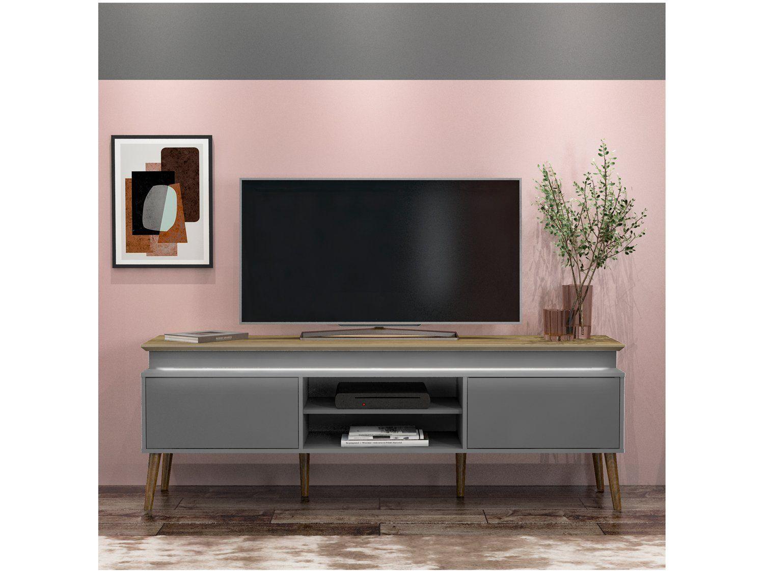 Rack para TV até 75" 2 Portas Artely Lumina