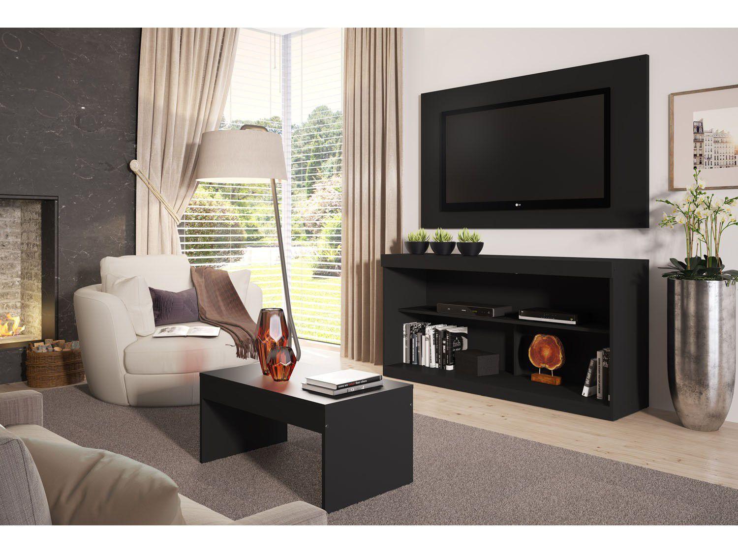 Imagem de Rack pra TV até 47” com Mesa de Centro e Painel