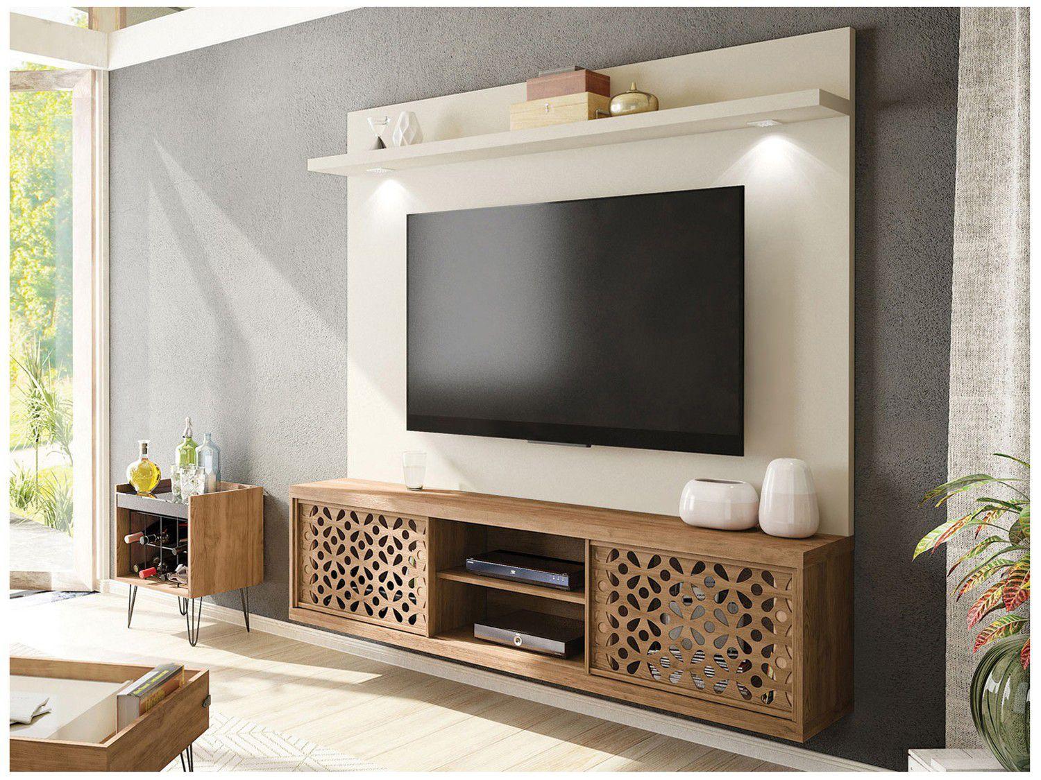 Rack Suspenso Com Painel Para Tv At Portas L Der Design Imperador Rack Com Painel