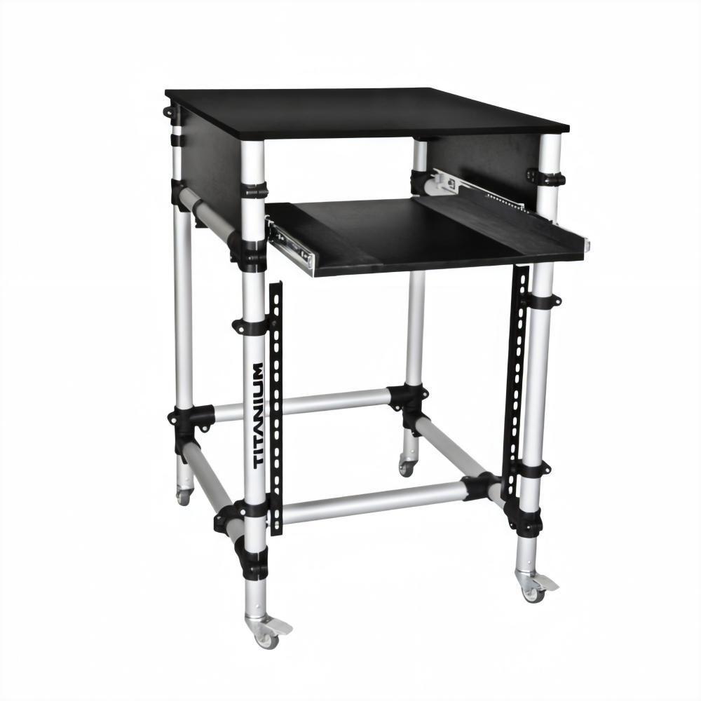 Titanium Audio Rack Rack Titanium Profissional Djs RT-90G Para Periféricos, Mesas de Som e ...