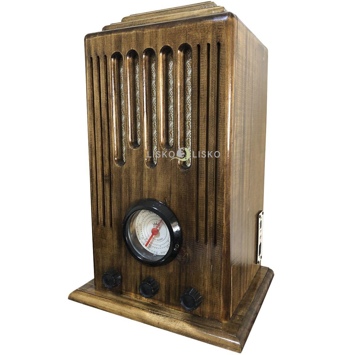 Radio Antigo Retrô Estilo Torre AM,FM,USB- Bateria / Energia - Rei Do ...