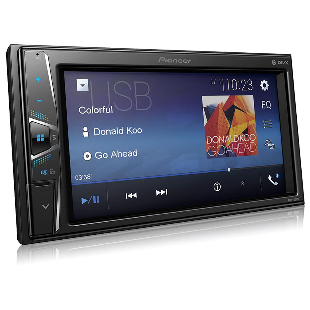 Rádio Som Automotivo Multimidia Pionner MVH G218BT Tela 6,2 USB