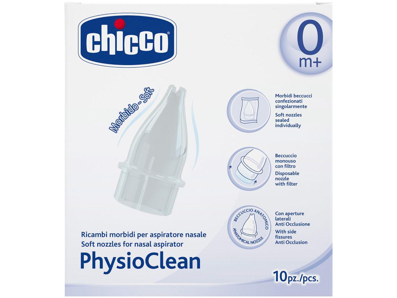 Chicco Soluzione Fisiologica PhysioClean: 10 Flaconcini Da 5 Ml Per Aerosol E Igiene Neonatale