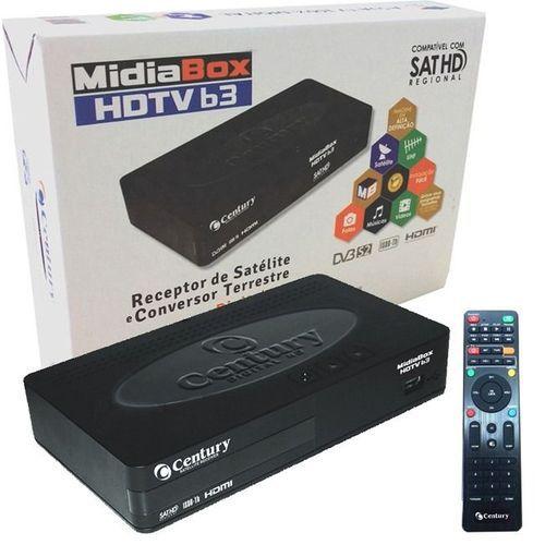 Receptor Digital Midia Box B3 Hdtv Com Conversor Digital Integrado Century Intelbrás