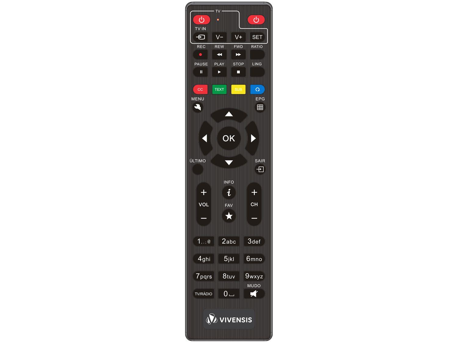 Receptor Digital Multimídia Vivensis VX10