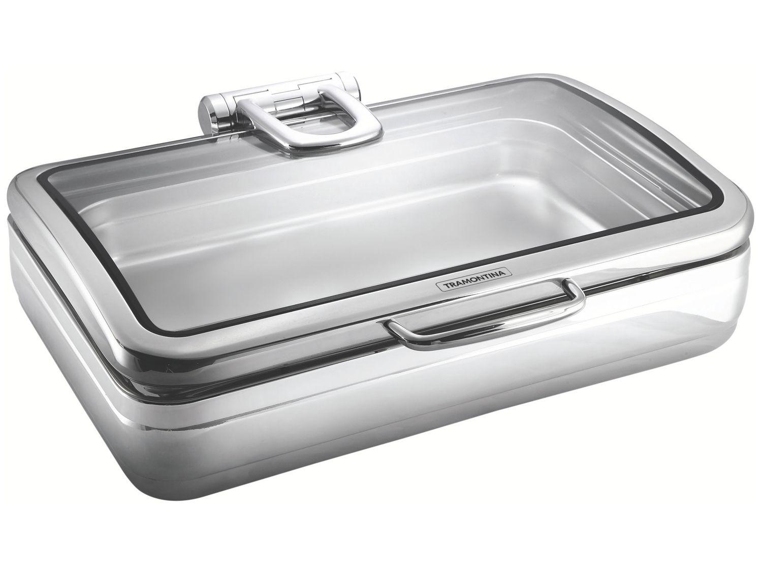 Rechaud Inox 9,06L Tramontina 61026010 com Tampa