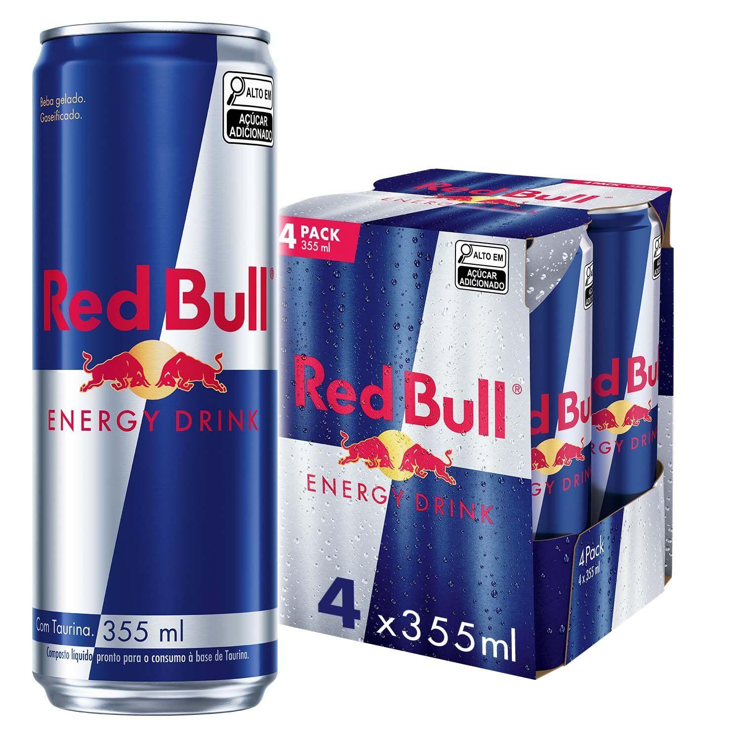 Red Bull Energético Energy Drink 355ml 4 latas
