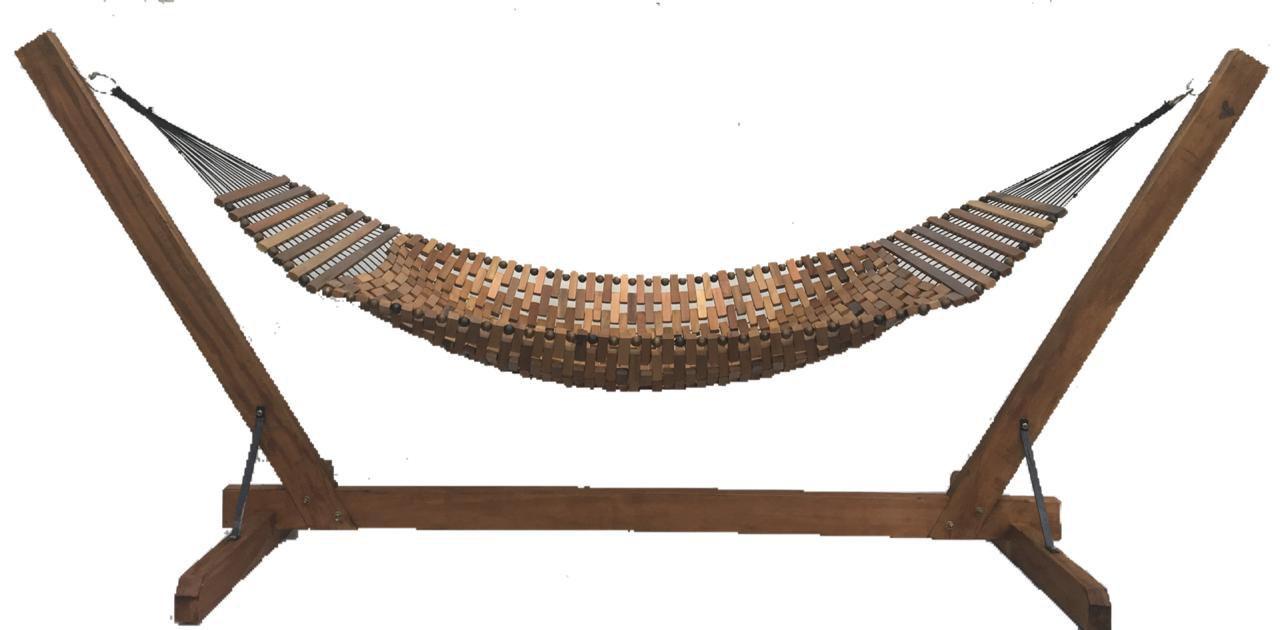 Rede de descanso e balanço solteiro De Madeira com suporte Hammock Rede de Descanso