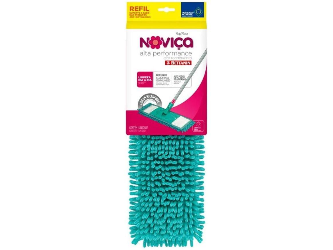 Refil Mop Esfregão de Microfibra Original Bettanin Noviça Alta Performance