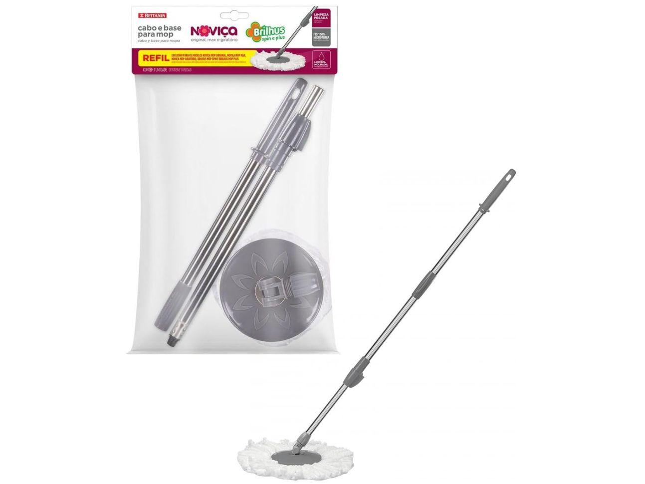 Refil Mop Giratório de Microfibra Original Bettanin Noviça Brilhus