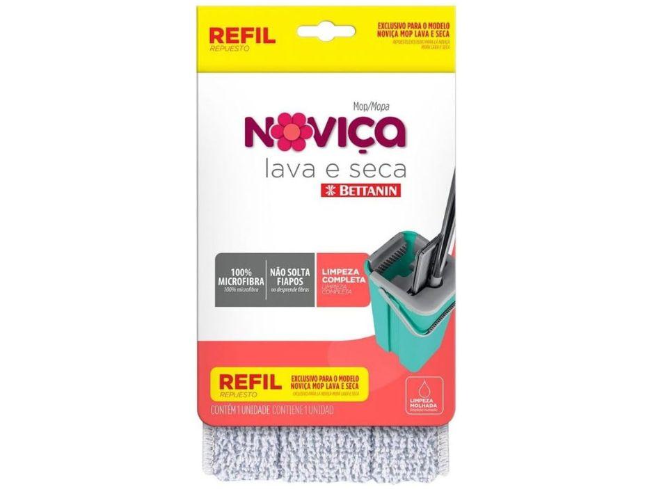 Refil Mop Lava e Seca de Microfibra Original Bettanin Noviça