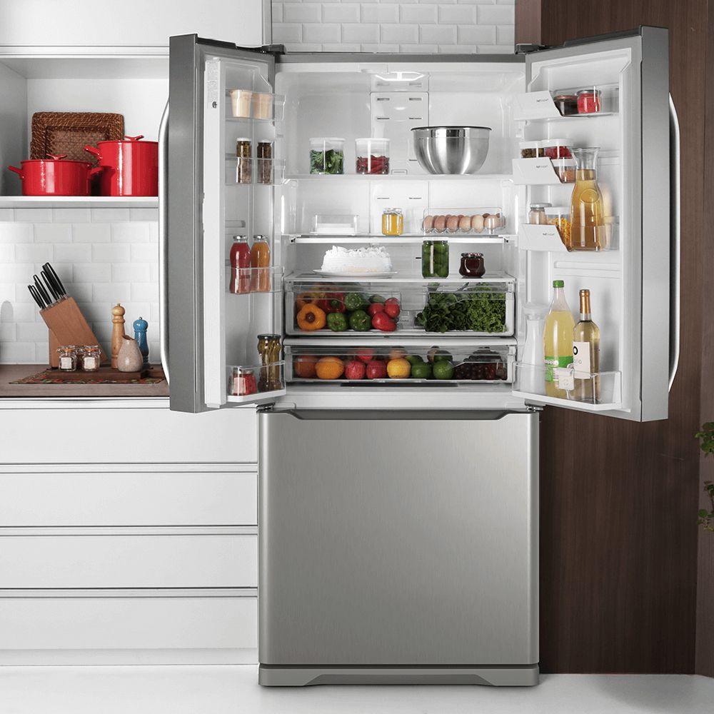 Refrigerador French Door Electrolux 579l Inox Dm84x Geladeira Imagem De Refrigerador French Door Electrolux 579l Inox Dm84x 1 2 3 4