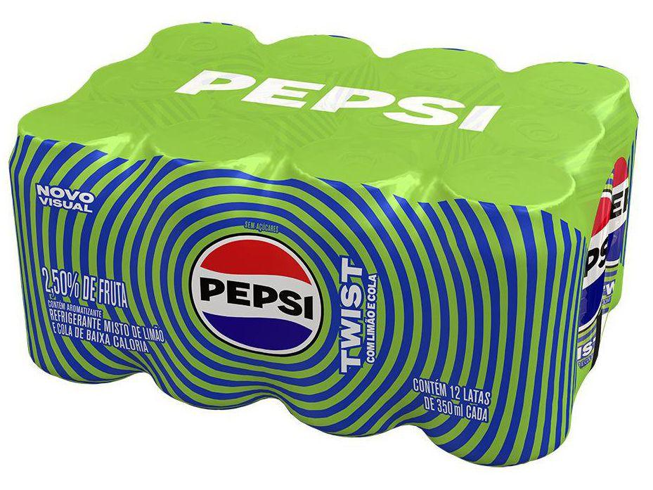 Refrigerante Pepsi Twist 350ml Lata 12 Unidades