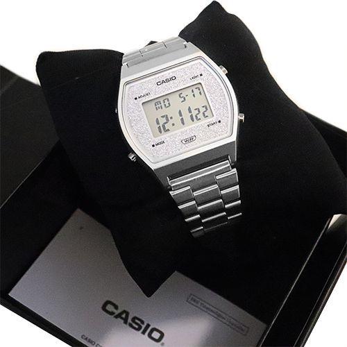 casio vintage glitter prata