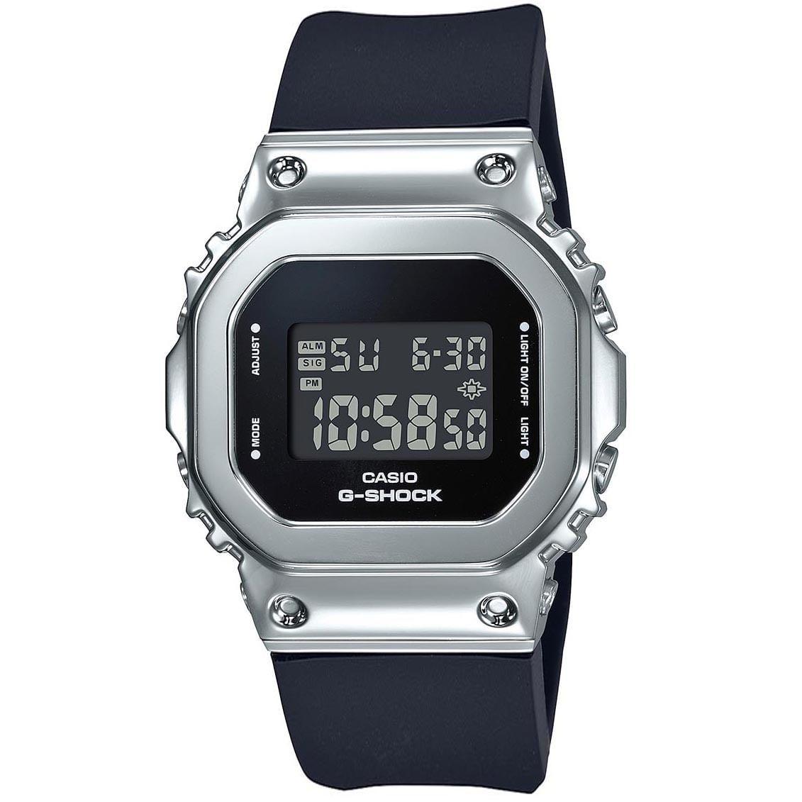 g shock preto e prata