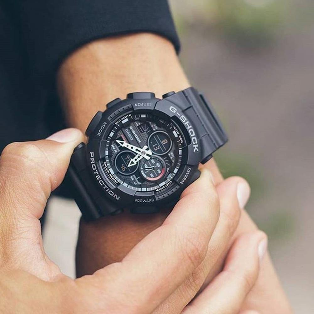 Relógio CASIO G-SHOCK masculino anadigi preto GA-140-1A1DR - Relógio  Masculino - Magazine Luiza
