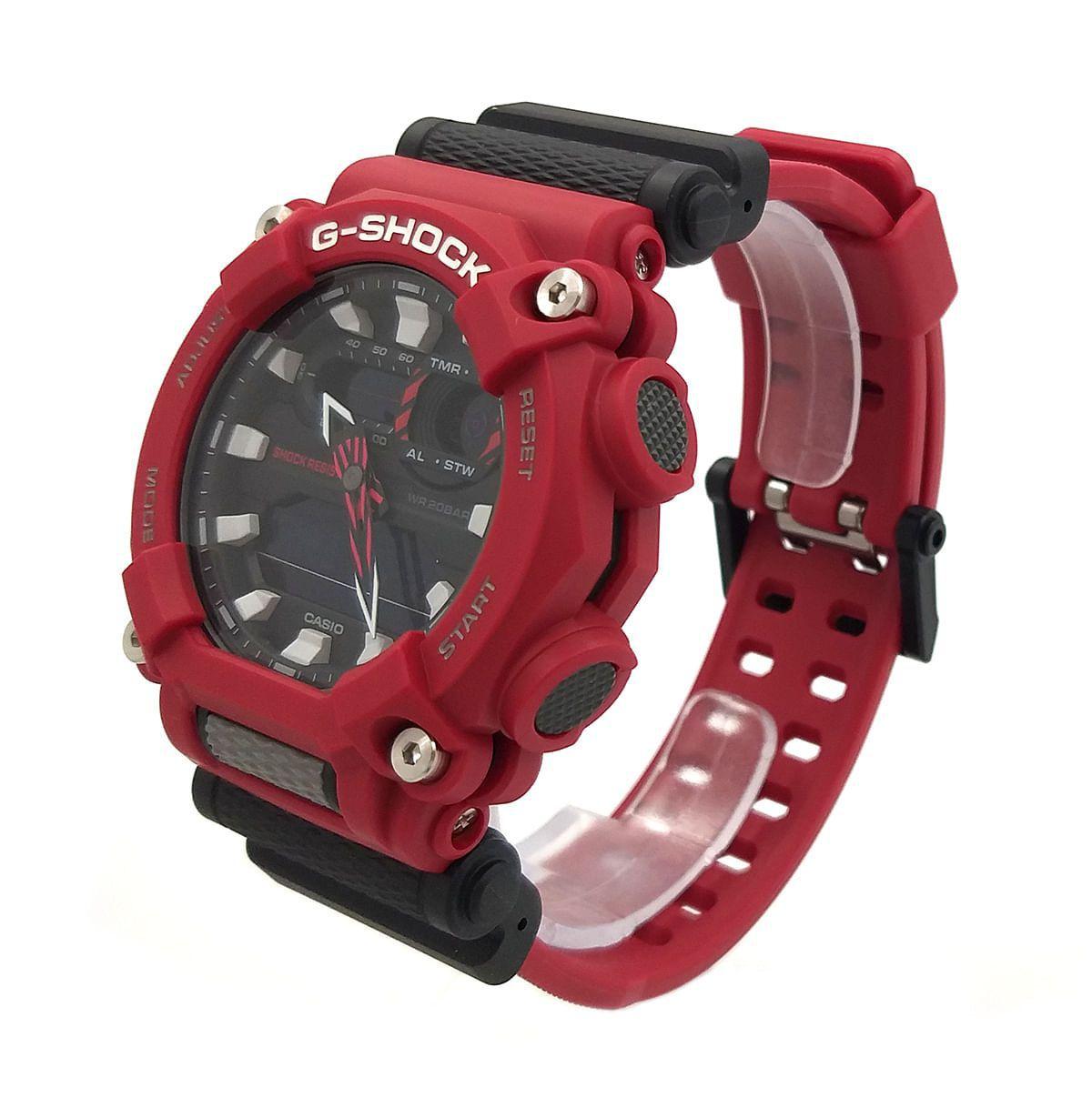 g shock casio vermelho