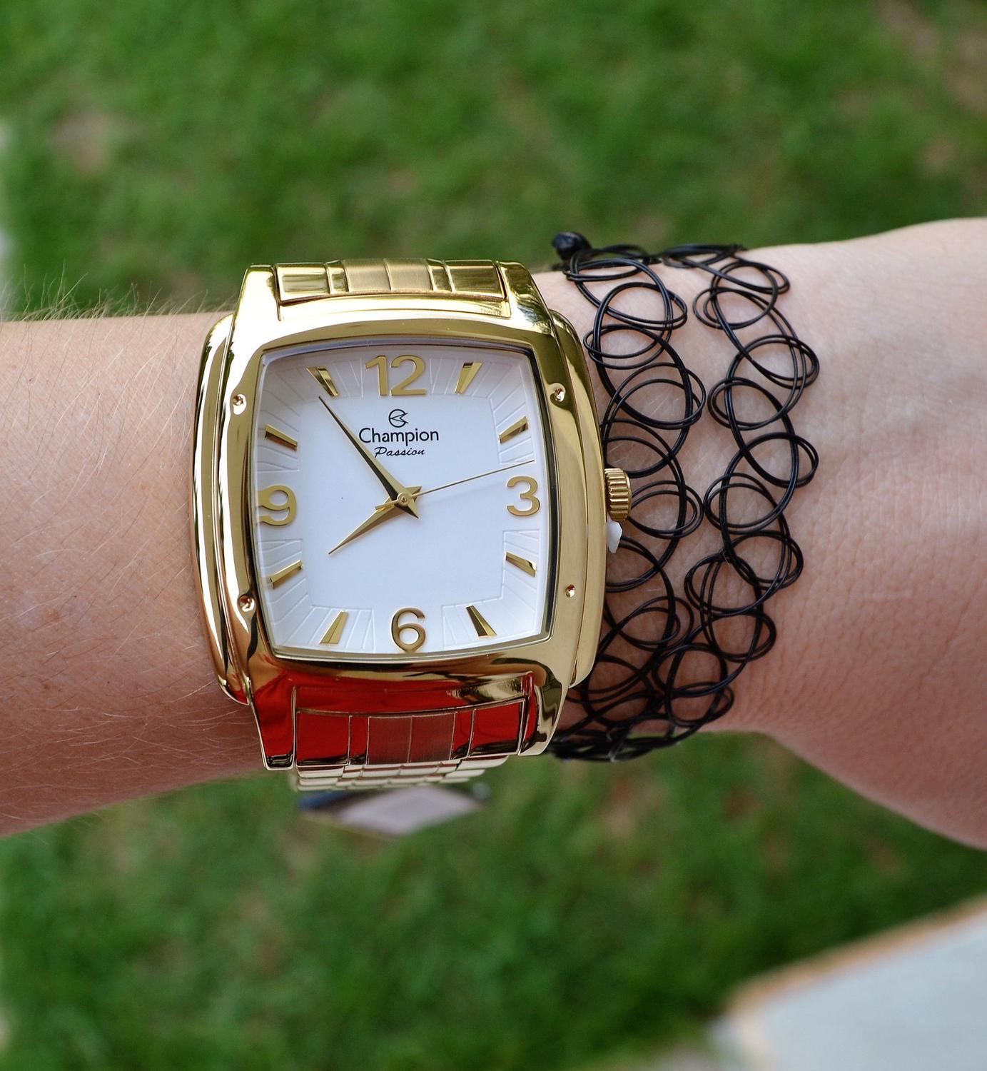 Relogio champion feminino dourado quadrado cn28731h grande - Relógio  Feminino - Magazine Luiza