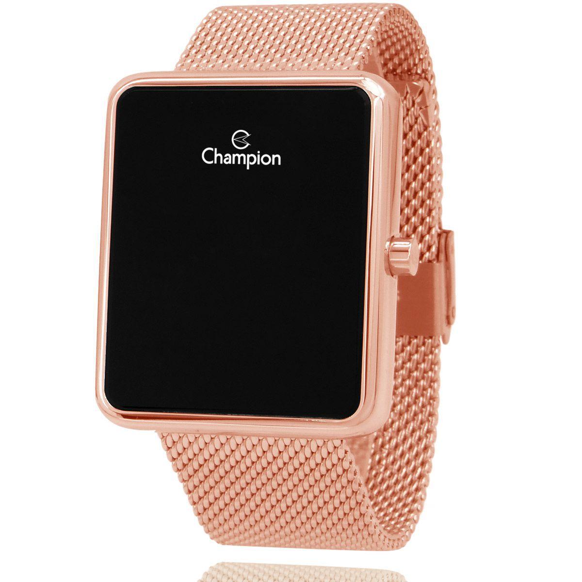 relógio champion feminino rose smartwatch