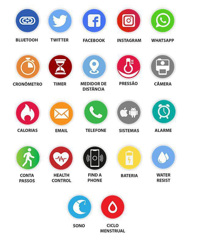 relógio champion smart bluetooth 4.0 rosé pulseira preta ch50006z smartwatch