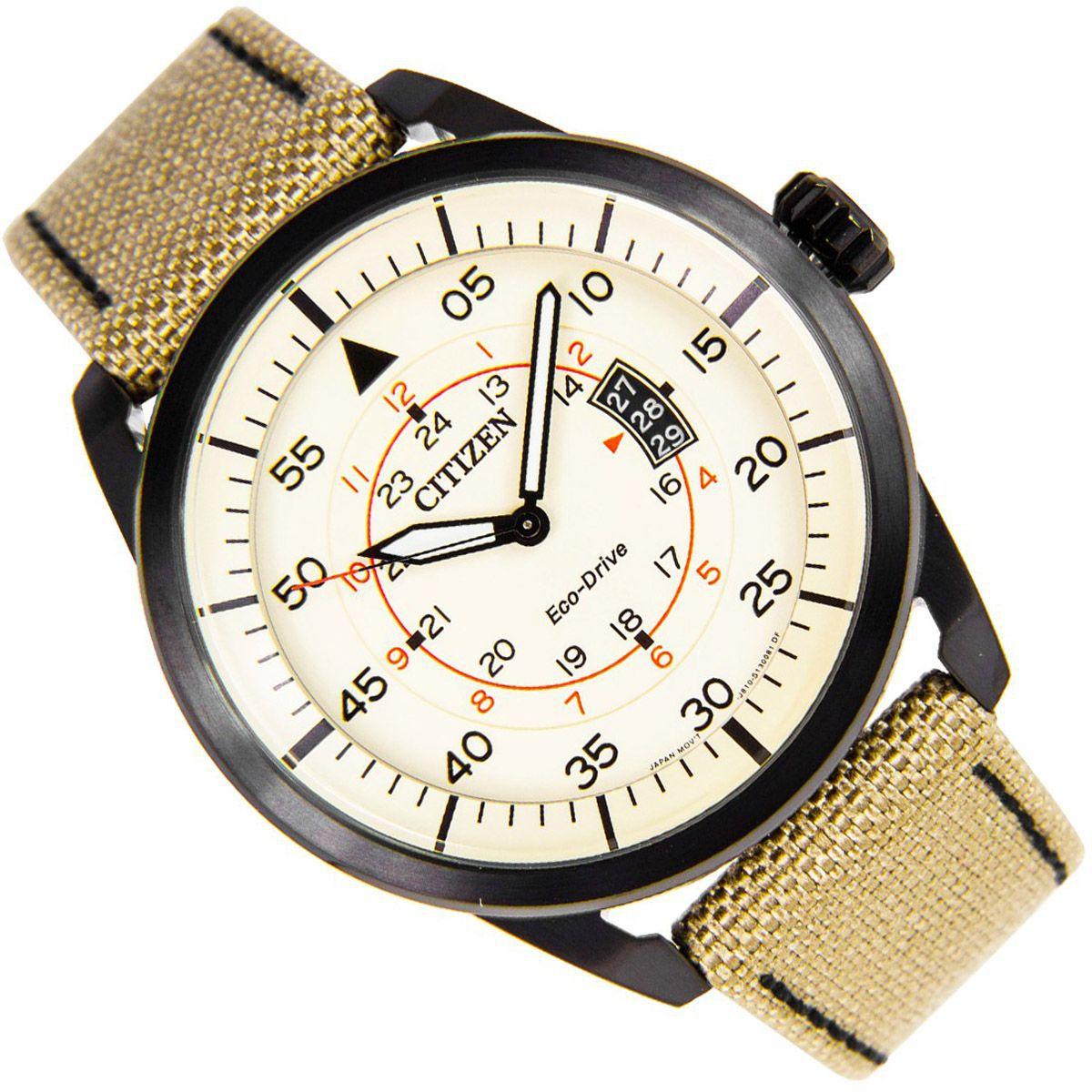 relogio citizen eco drive aviator