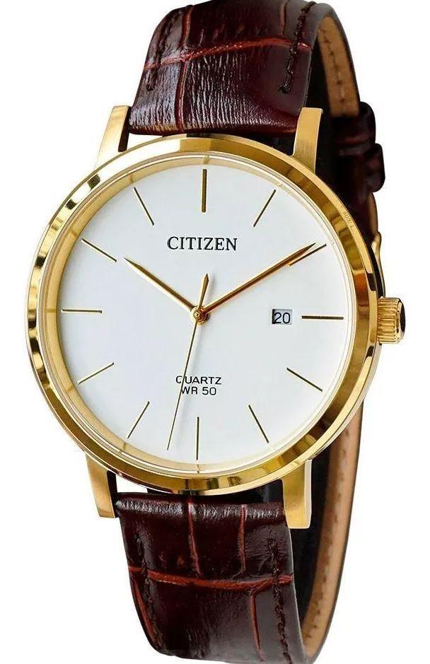 relogio masculino citizen pulseira de couro