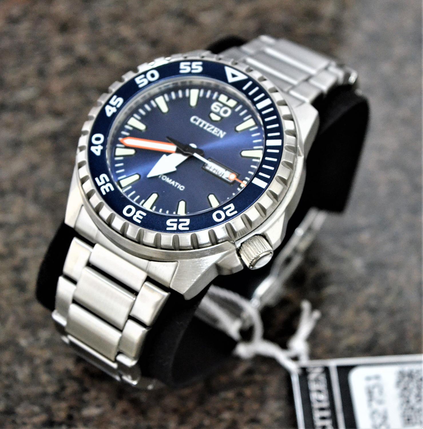 citizen automatico azul