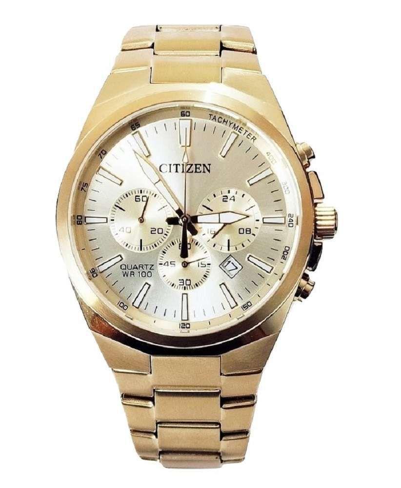 relógio citizen dourado
