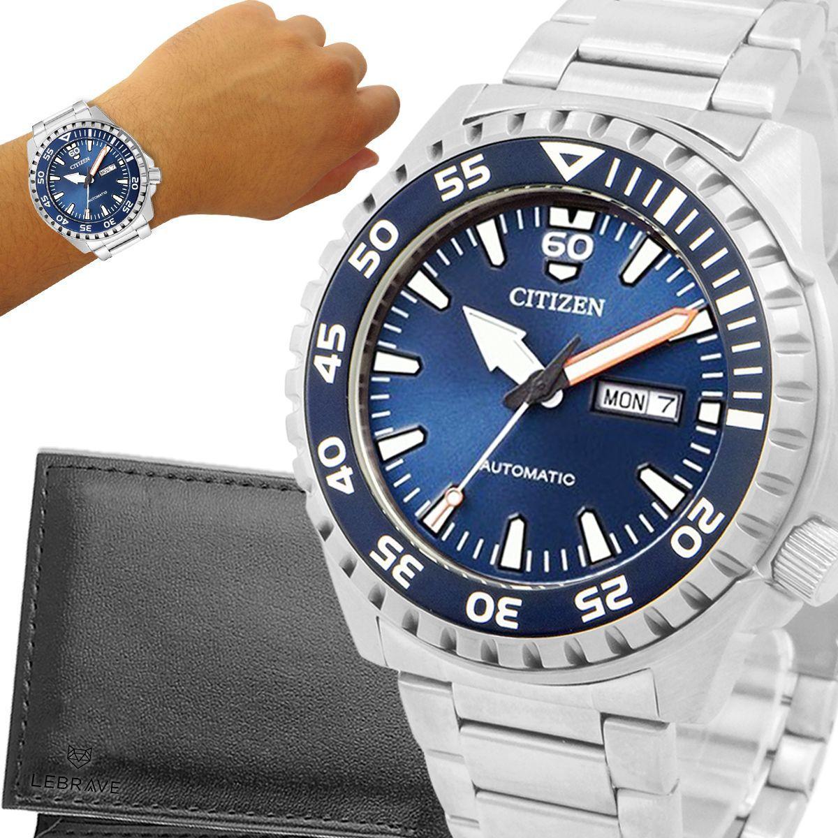 citizen automatico azul