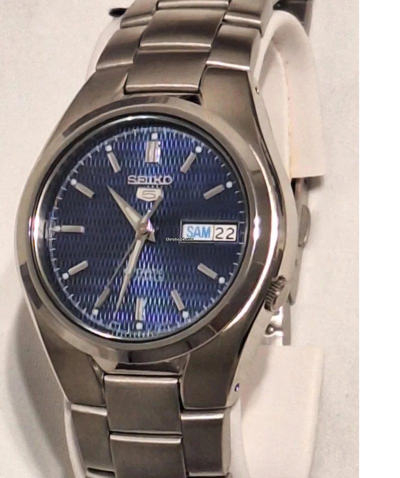 Relogio Classico de Aco Inoxidavel SEIKO 5 Automatico SNK603K1 Dia Data Original Relogio Masculino Magazine Luiza
