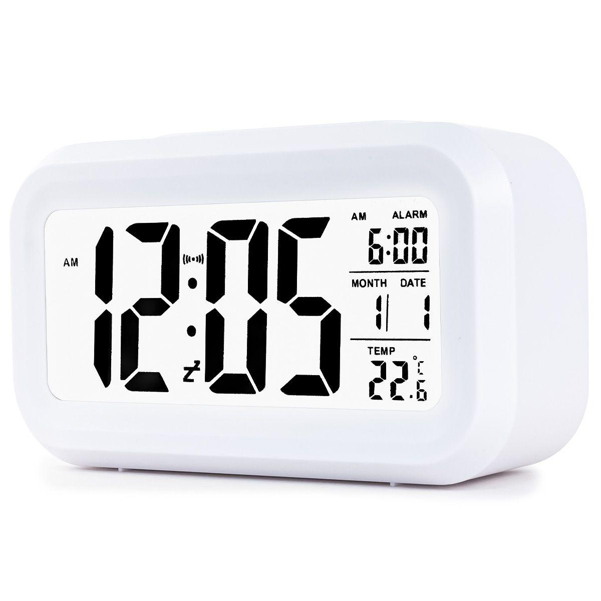Relogio Despertador Digital Com Alarme Sensor Noturno Data TEX WEB Relogio de Pulso Magazine Luiza