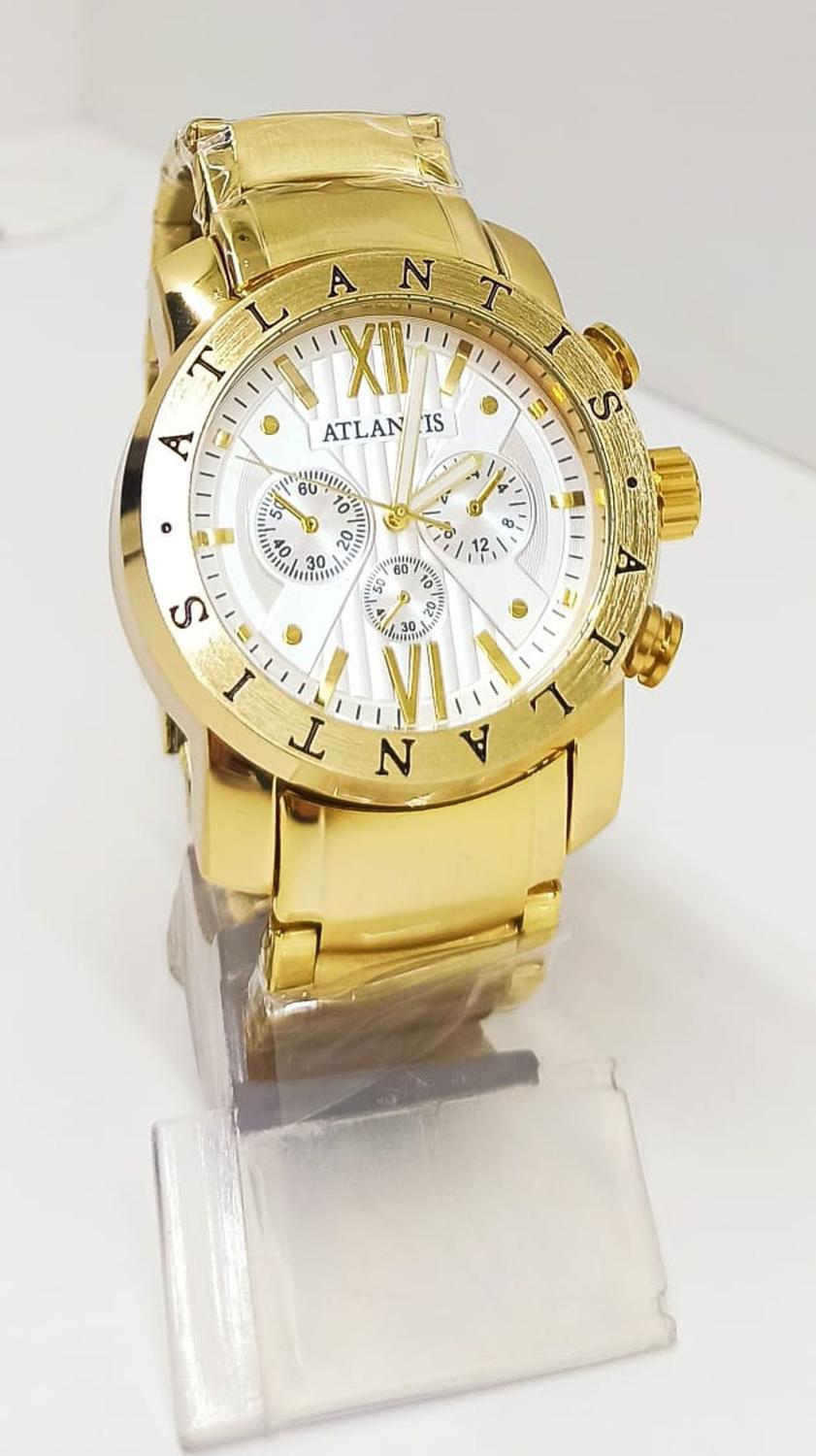 Relogio Dourado Atlantis - Relógio de Pulso - Magazine Luiza