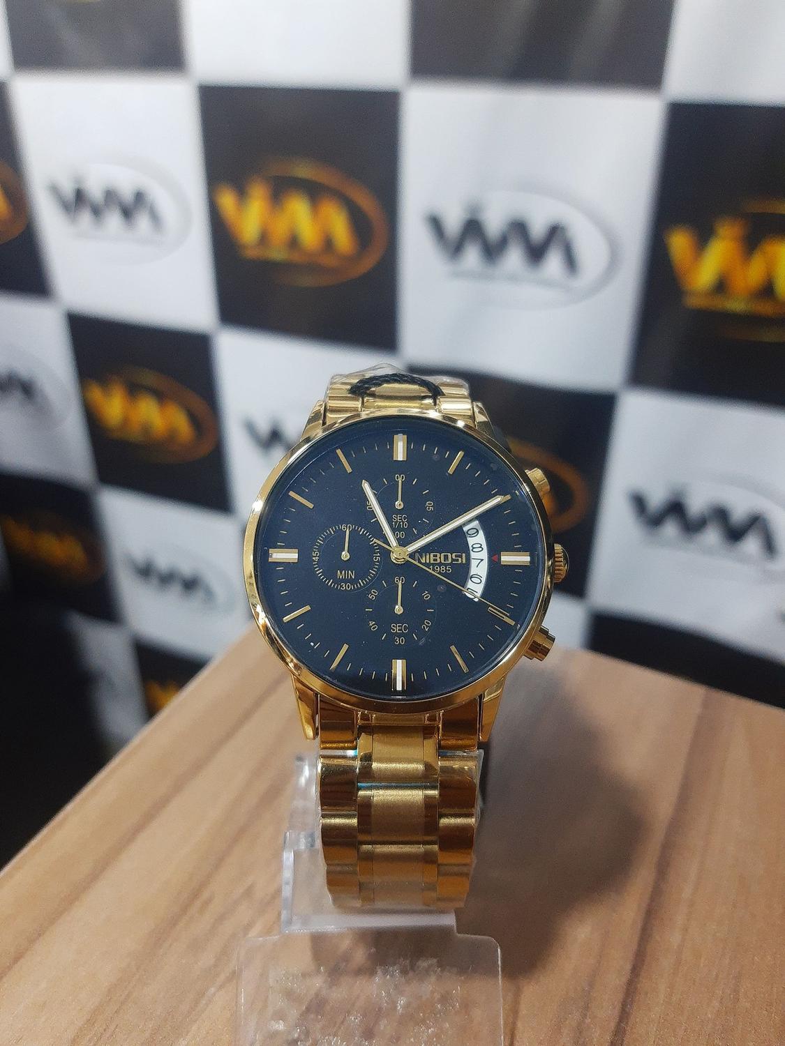 Relógio dourado nibosi masculino - Relógio Masculino - Magazine Luiza