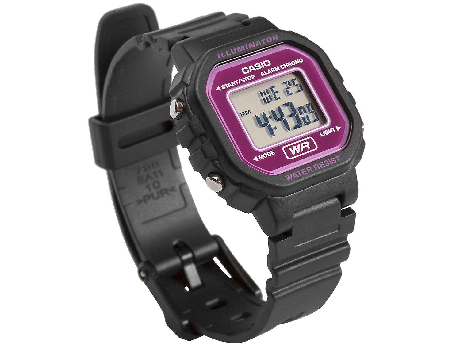 Relógio Feminino Esportivo Digital - Casio - LA-20WH-4ADF - Relógio ...