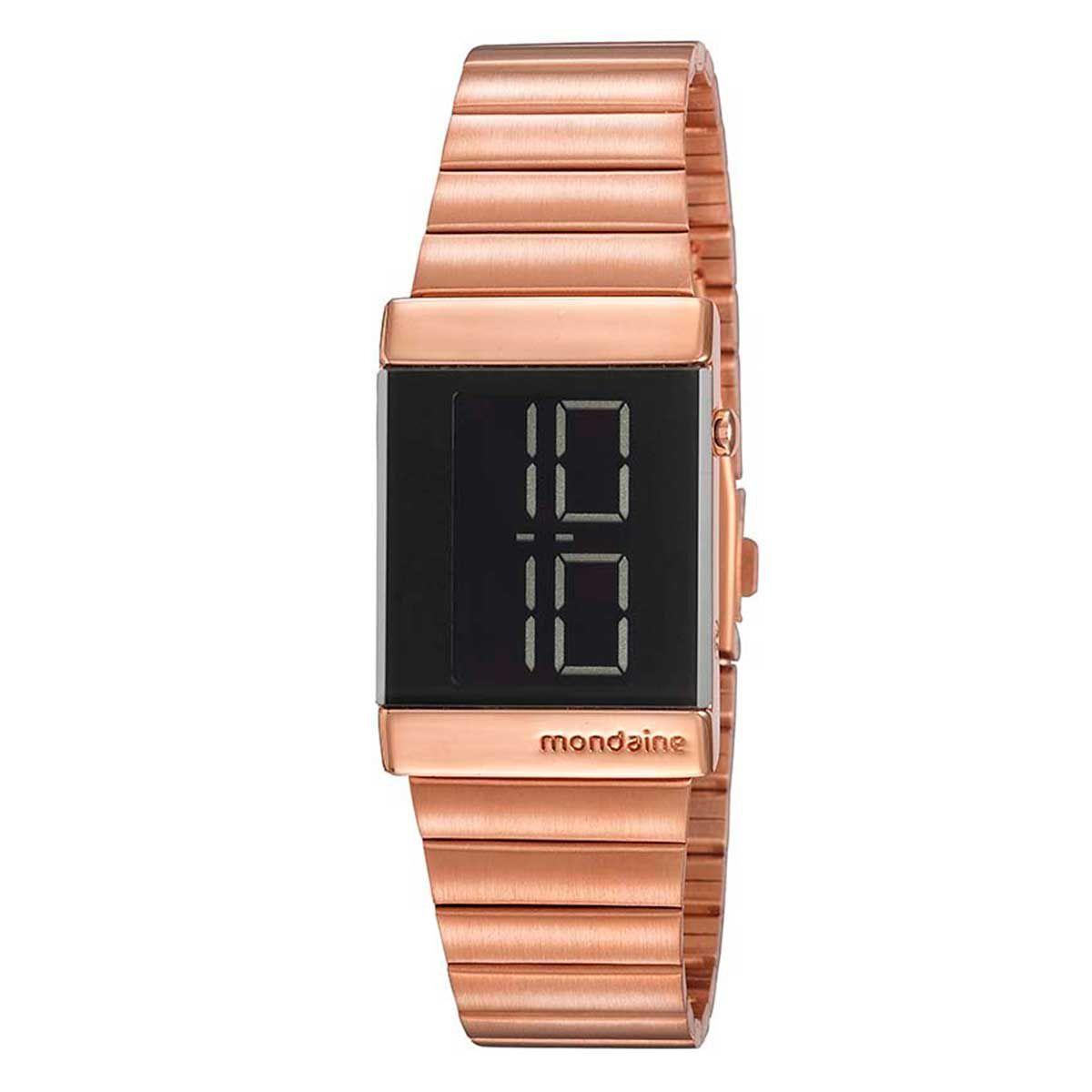 Relógio Feminino Led Quadrado Rosê 32125LPMVRE2 Mondaine - Relógio Feminino  - Magazine Luiza