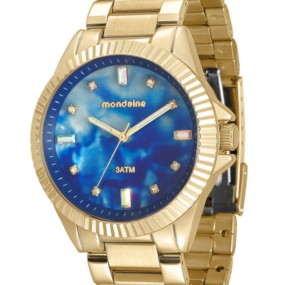 relógio feminino mondaine azul