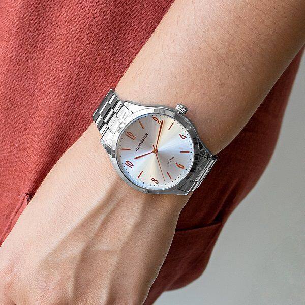 relogio mondaine feminino prata
