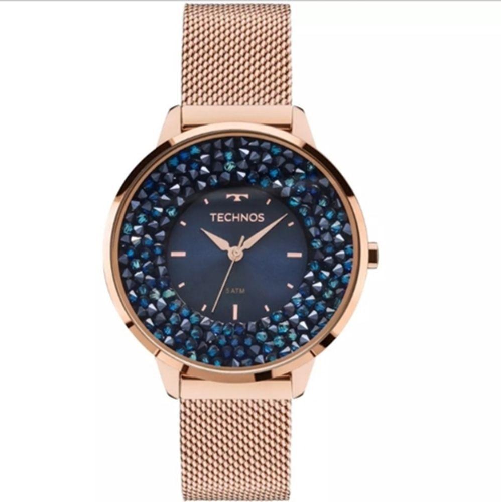 Relogio technos swarovski rose Clearance