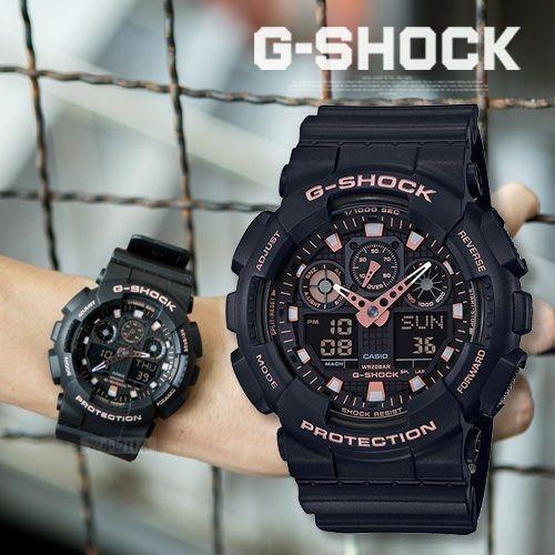Relógio G-Shock 100GBX-1A4DR Preto/Rosa - Relógio de Pulso - Magazine Luiza