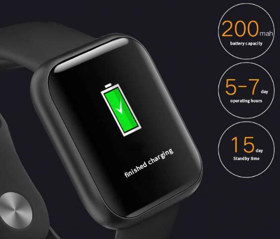 relógio smartwatch inteligente t80 ip67