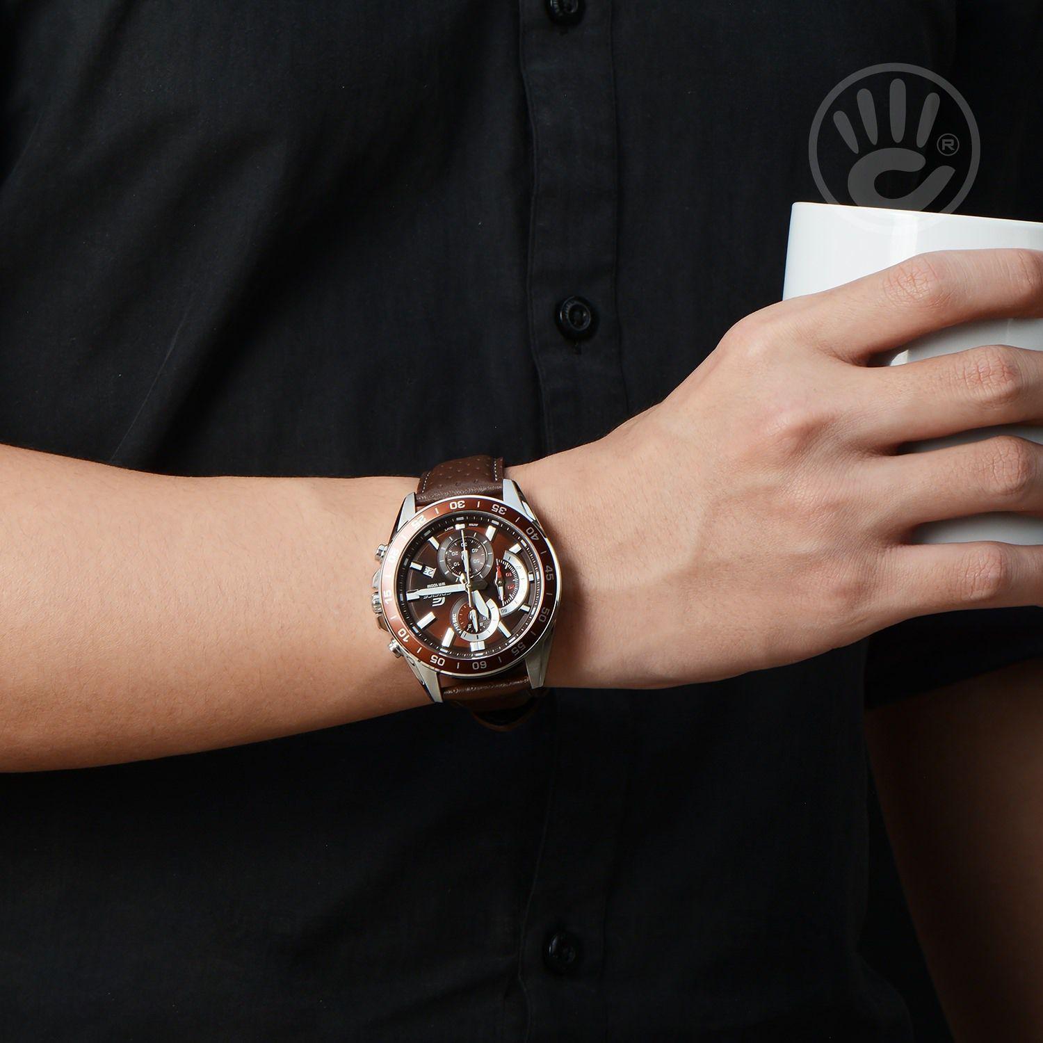 Relogio Masculino Casio Edifice Couro Marrom Efv-550L-5avudf - Relógio  Masculino - Magazine Luiza