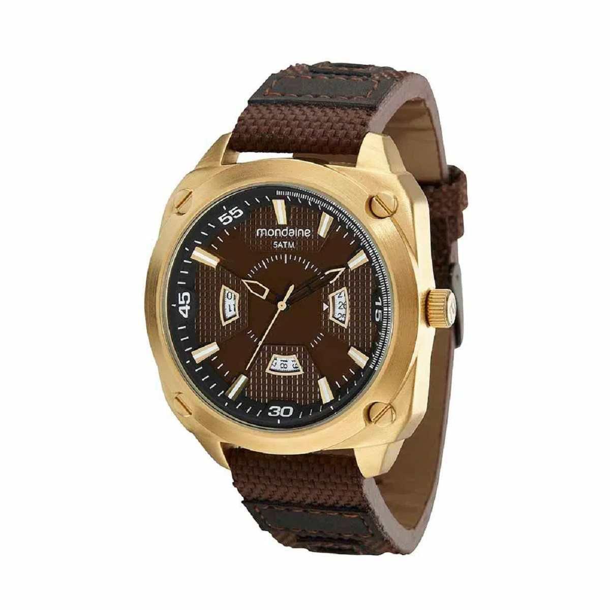 relogio feminino bronze mondaine