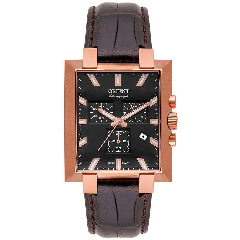 Relógio Masculino Orient Rose Quadrado Cronógrafo Couro Data - Relógio  Masculino - Magazine Luiza