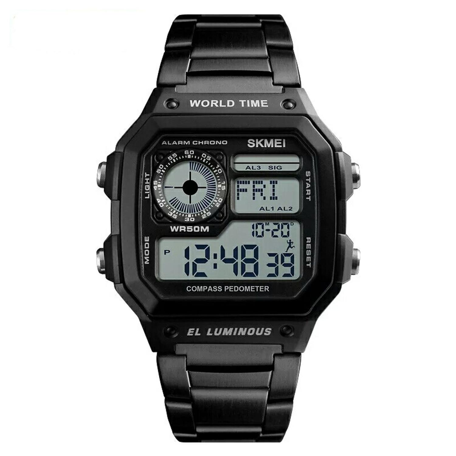 Relogio Masculino Quartz à Bateria calendario completo alarme Modelo